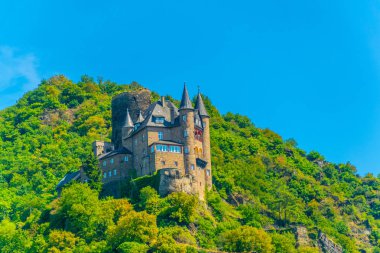 Almanya 'daki St. Goarshausen' de Burg Katz