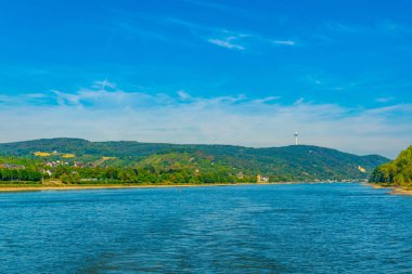 Koblenz yakınlarındaki River Rhein Almanya