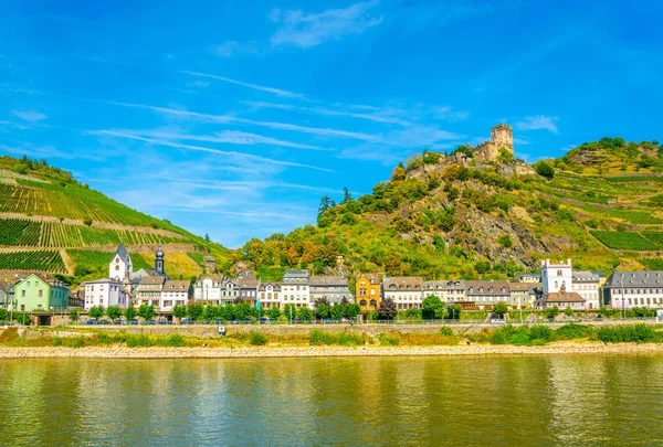 Kaub stadt am rhein, deutschland — Stockfoto