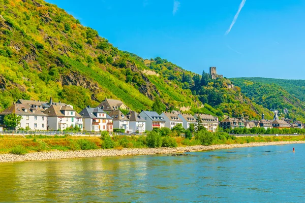 Kaub Town on River Rhein, Németország — Stock Fotó