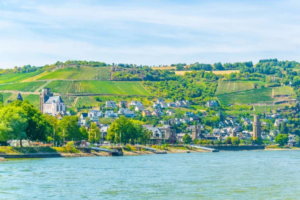 St. Goar Oberwesel città in Germania — Foto Stock