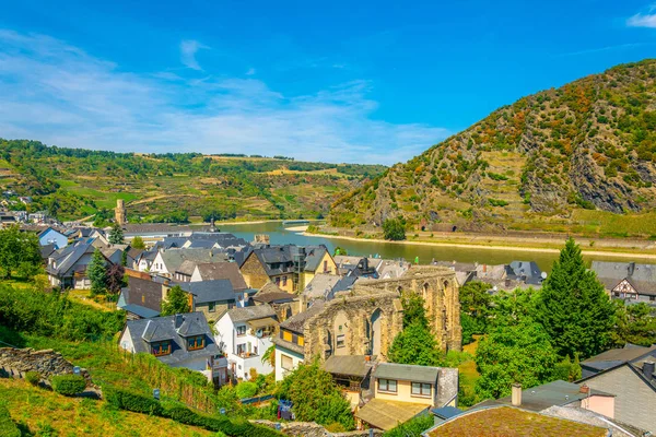 Luftaufnahme von Oberwesel in Deutschland — Stockfoto