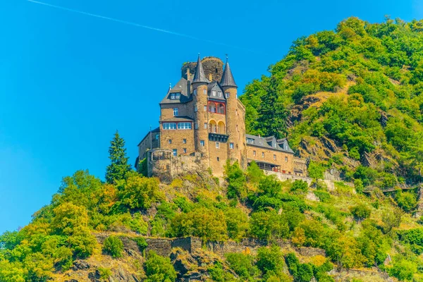 Burg Katz w St. Goarshausen w Niemczech — Zdjęcie stockowe