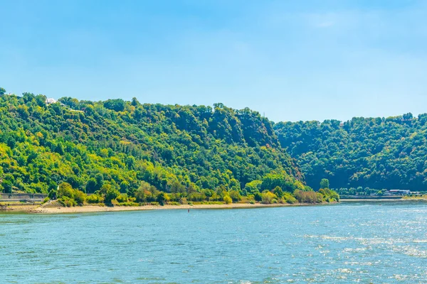 Cliff Lorelei no rio Rhein na Alemanha . — Fotografia de Stock