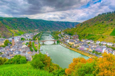 Cochem, Almanya 'nın havadan görünümü