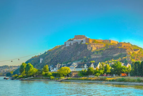 Ehrenbreitstein fortress in Koblenz, Germany — Stock Photo, Image