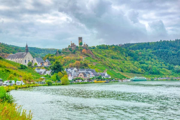Beilstein town with Metternich Castle in Germany — Stock Photo, Image