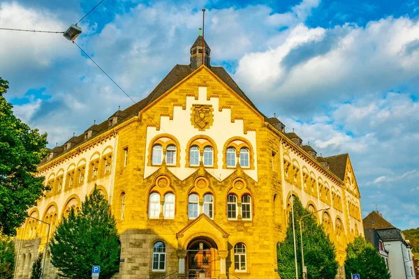 Kleurrijke gevels van traditionele huizen in Trier, Duitsland — Stockfoto