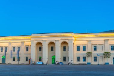 Koblenz, Almanya 'daki Ehrenbreitstein kalesinin avlusunda