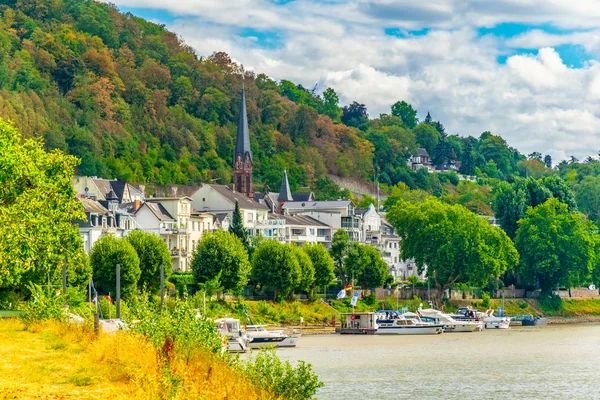 Historical houses at Ehrenbreitstein part of Koblenz, Germany — Stock Photo, Image