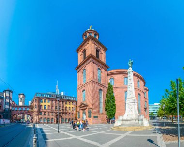 Frankfurt, Almanya, 18 Ağustos 2018: Saint Paul Church in Frankfurt, Almanya
