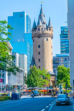 Frankfurt, Almanya, 18 Ağustos 2018: Eschenheimer GA görünümü