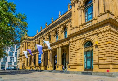 Frankfurt, Almanya, 18 Ağustos 2018: Stock Exchange Binası 