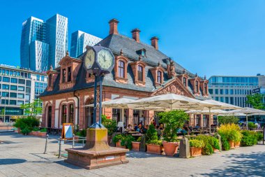 FRANKFURT, GERMANY, AUGUST 18, 2018: An der Hauptwache square in