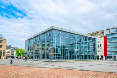 Trier, Almanya, 14 Ağustos 2018: Insanlar Viehmar 'da gezinıyor