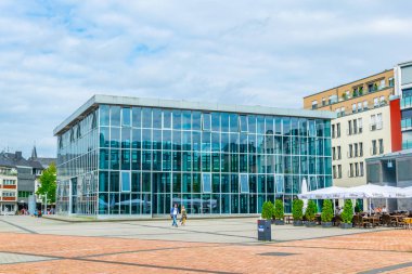 Trier, Almanya, 14 Ağustos 2018: Insanlar Viehmar 'da gezinıyor