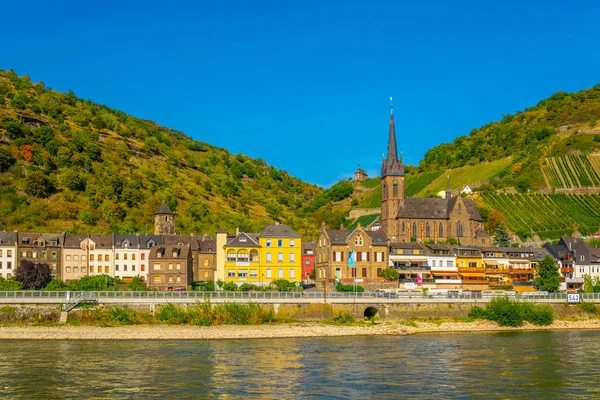 Lorchhausen, Tyskland, 16 augusti 2018: Lorchhausen stad på tyska — Stockfoto