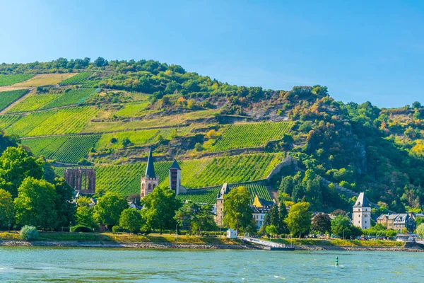 Bacharach, Tyskland, 16 augusti, 2018: Bacharach stad i Tyskland — Stockfoto