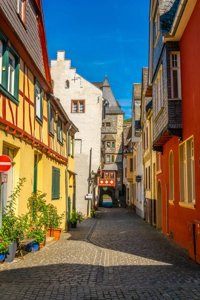 BACHARACH, GERMANY, AUGUST 16, 2018: View of a street in the cen — Stock Photo, Image