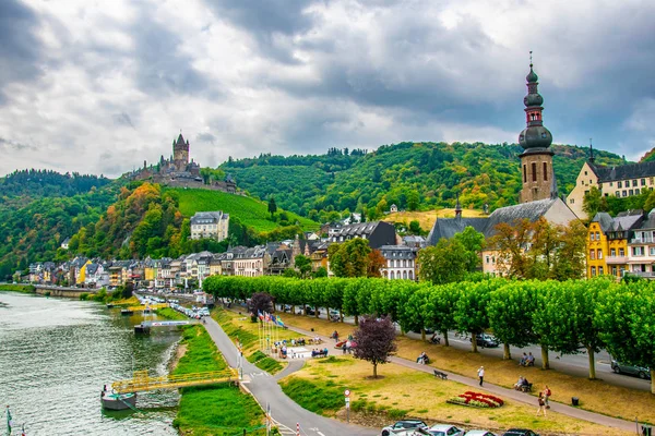 Cochem, Németország, 2018. augusztus 15.: Reichsburg Cochem in Germany — Stock Fotó