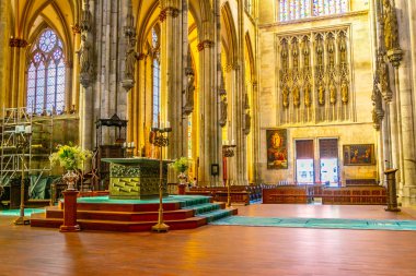Köln, Almanya, 11 Ağustos 2018: katedral Iç 