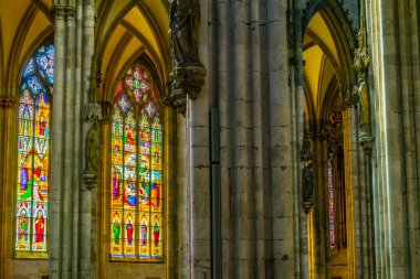 Köln, Almanya, 11 Ağustos 2018: katedral Iç 