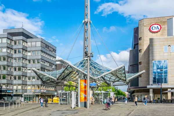 Dortmund, Duitsland, 30 april, 2018: Reinoldikirche Subway Station — Stockfoto