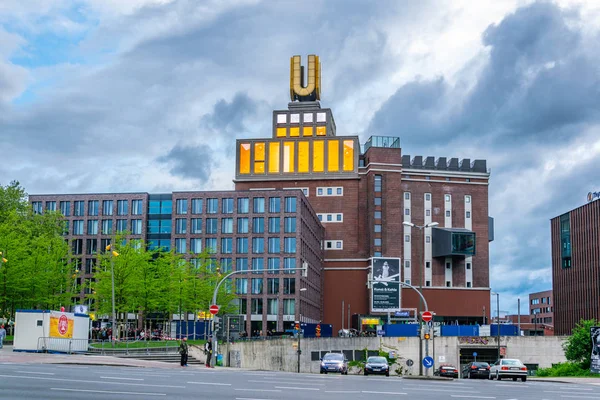 DORTMUND, GERMANY, APRIL 30, 2018: People are passing by the U T — Stock Photo, Image