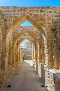 Unesco Dünya Mirası'nın bir parçası olan Qal'At Al Bahreyn fort ile Bahreyn fort kompleksinin iç