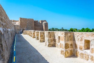 Unesco Dünya Mirası'nın bir parçası olan Qal'At Al Bahreyn fort ile Bahreyn fort kompleksinin iç