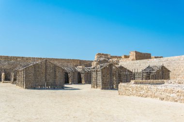 Unesco Dünya Mirası'nın bir parçası olan Qal'At Al Bahreyn fort ile Bahreyn fort kompleksinin iç