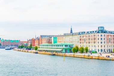Eski özel ev ve feribot terminali Görünümü Merkezi Kopenhag, Danimarka Standart.