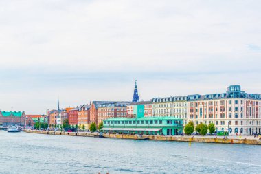 Eski özel ev ve feribot terminali Görünümü Merkezi Kopenhag, Danimarka Standart.