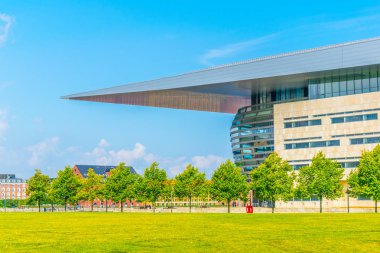 Kopenhag Opera Binası, Danimarka görünümünü.