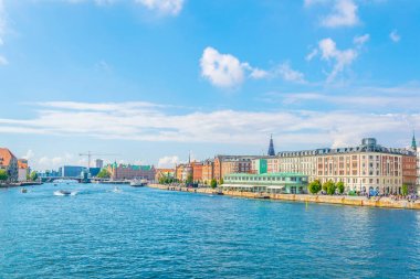 Eski özel ev ve feribot terminali Görünümü Merkezi Kopenhag, Danimarka Standart.