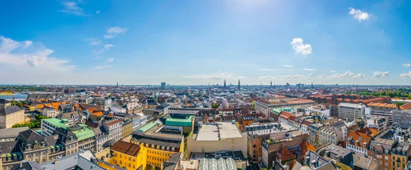 Вид с воздуха на Копенгаген — стоковое фото