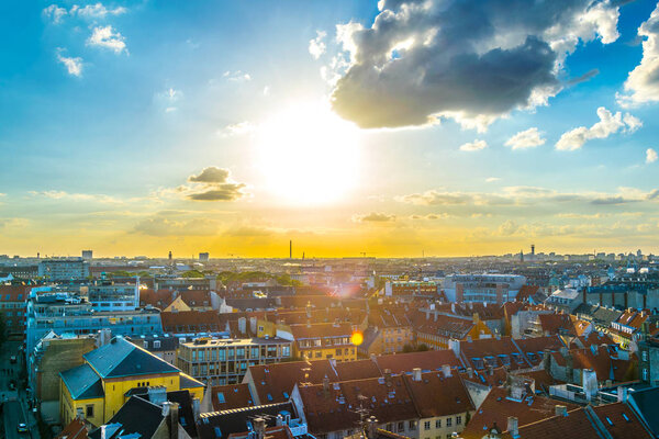 Вид с воздуха на Копенгаген