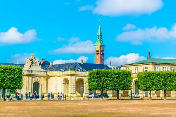 Christiansborg slot palota Koppenhágában, Dánia — Stock Fotó