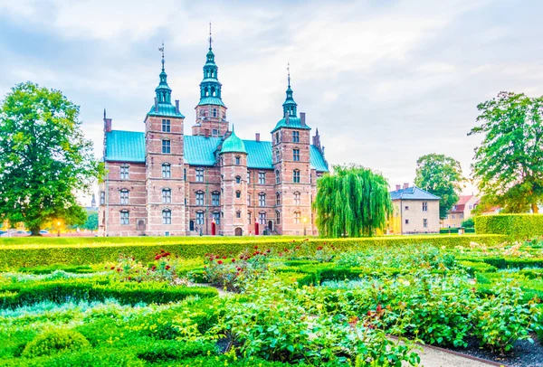 Rosenborg Slot castle, a dán tőke Koppenhága. — Stock Fotó