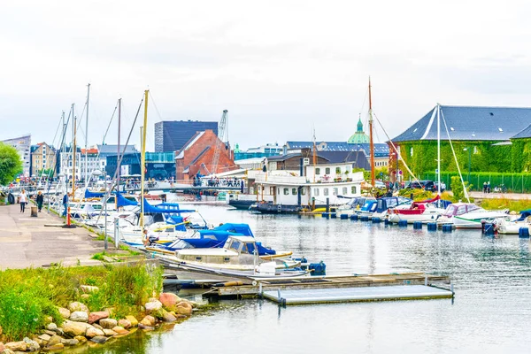 Вид на канал в центральной части Копли, Дания . — стоковое фото