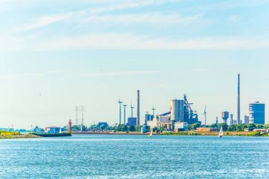Avangard Malz tahıl deposu Bremen, Almanya weser nehri yanında.