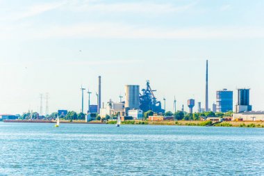 Avangard Malz tahıl deposu Bremen, Almanya weser nehri yanında.