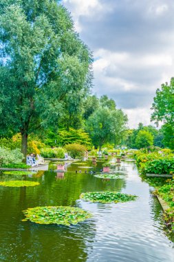 Planten un Bloomen eski botanik bahçesi Hamburg, Almanya.