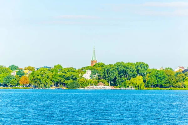 View of the aussenalster lake in Hamburg, Germany — Stock Photo, Image