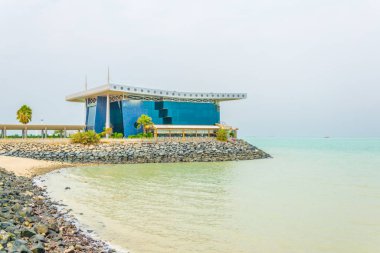 Kuveyt'te bir sahil restoranı görünümü.