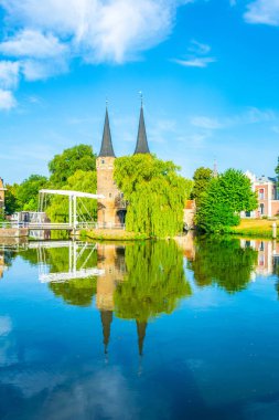 Hollanda'nın Delft şehrine giden Oostpoort kapısı, Hollanda