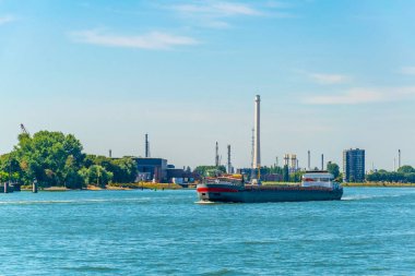 Rotterdam limanının görünümü, Hollanda