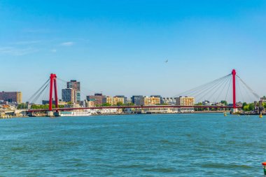 Hollanda Rotterdam 'daki Willem Köprüsü