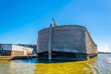 Replice of Noah's ark in Rotterdam, Netherlands clipart