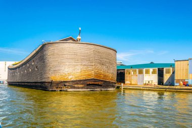 Replice of Noah's ark in Rotterdam, Netherlands clipart